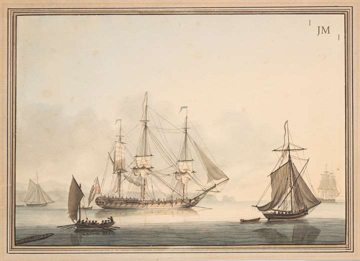 Hebe Frigate, Plymouth Sounds - one of a pair